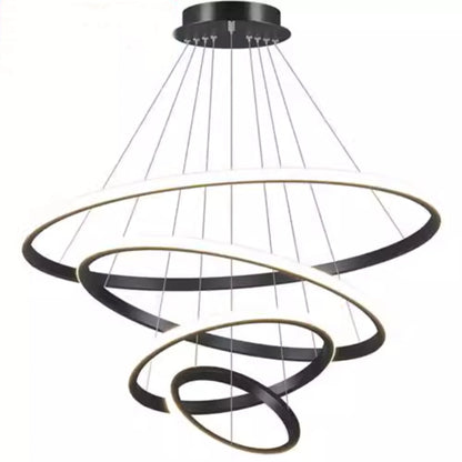 DecorBites™ Modern LED Pendant Lamp in Black