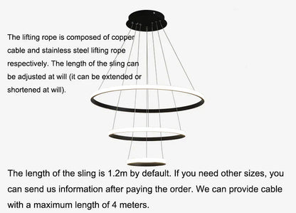 DecorBites™ Modern LED Pendant Lamp in Black