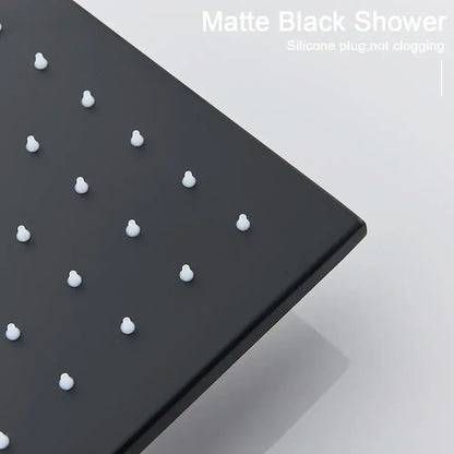 Modern led rainfall shower head – bathroom color changing luxury