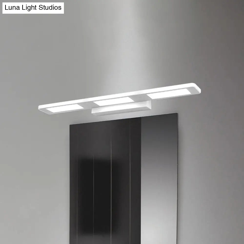DecorBites™ Modern LED Rectangular Acrylic Vanity Wall Light - White/Warm Light