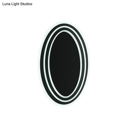 DecorBites™ Modern LED Rotatable Wall Mount Light Fixture in Black/White with Warm/White Lighting