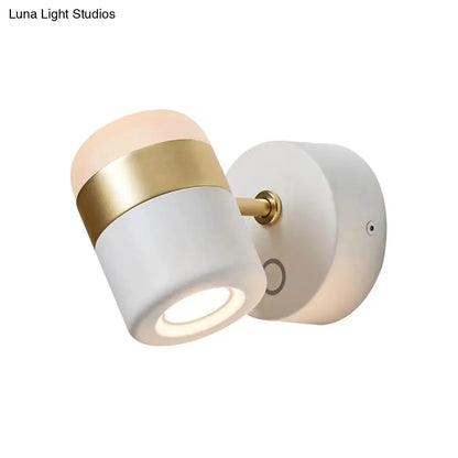 DecorBites™ Modern LED Rotatable Wall Sconce Light for Bedroom - Black/White