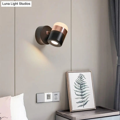DecorBites™ Modern LED Rotatable Wall Sconce Light for Bedroom - Black/White