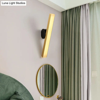 DecorBites™ Modern LED Sconce Light Fixture - Acrylic Brass Wall Lighting Solution