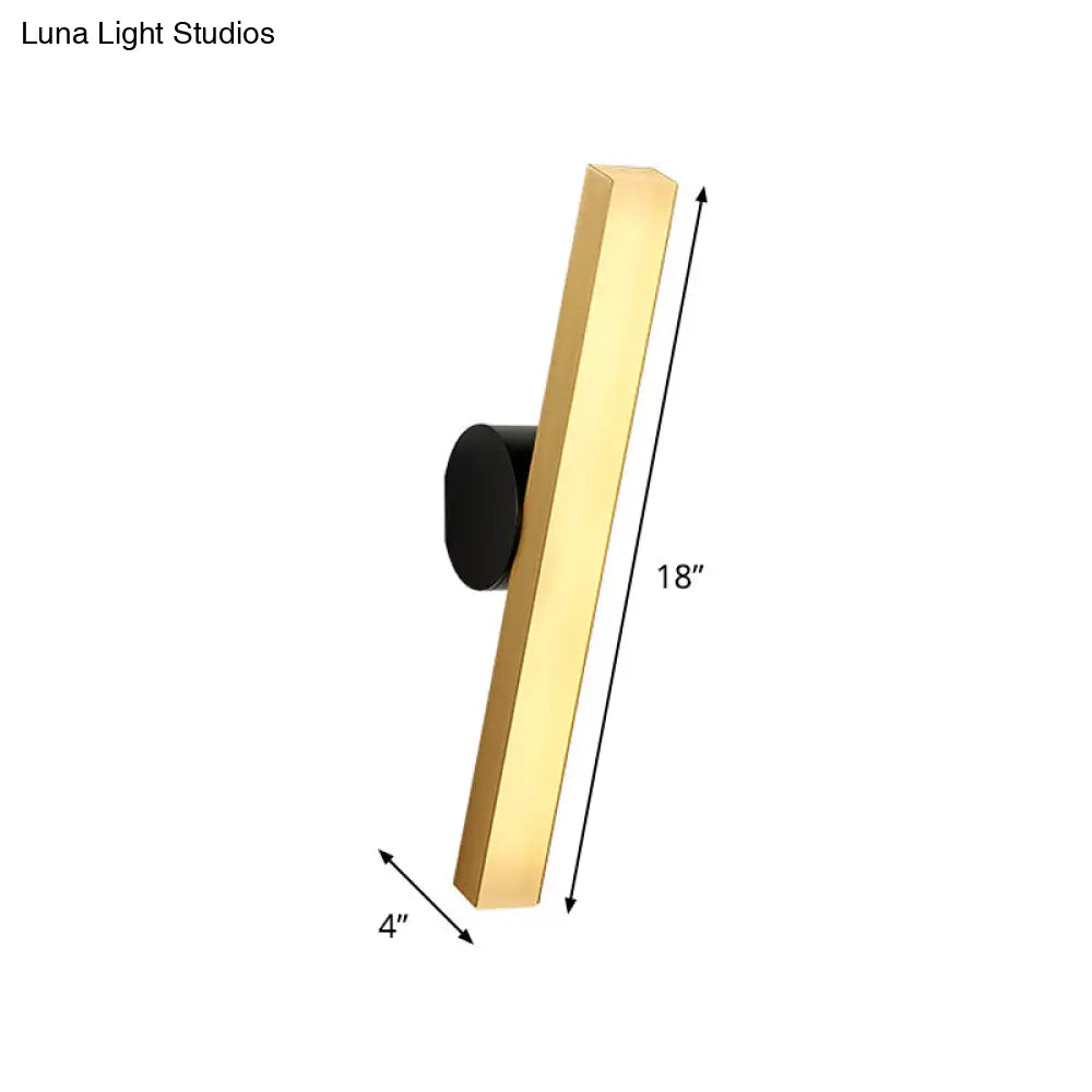 DecorBites™ Modern LED Sconce Light Fixture - Acrylic Brass Wall Lighting Solution