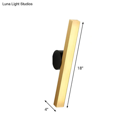 DecorBites™ Modern LED Sconce Light Fixture - Acrylic Brass Wall Lighting Solution