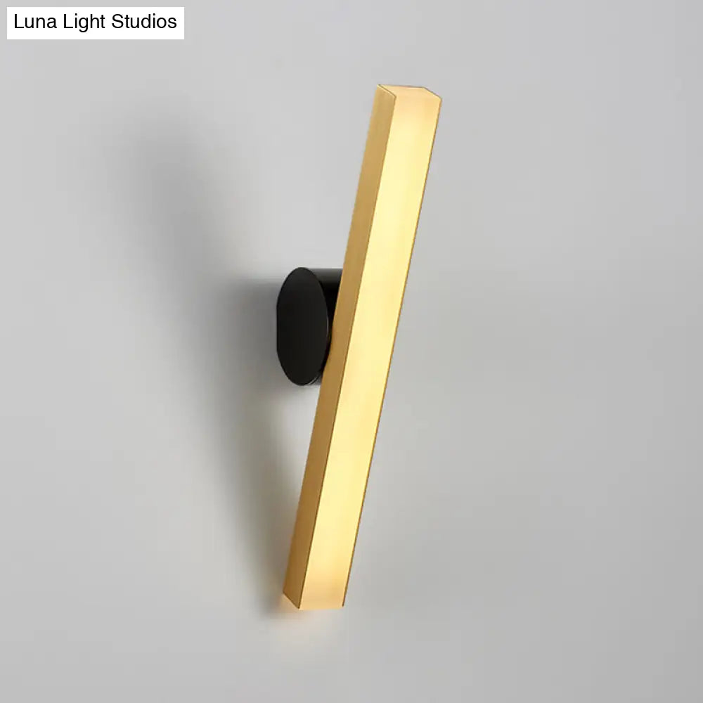 DecorBites™ Modern LED Sconce Light Fixture - Acrylic Brass Wall Lighting Solution