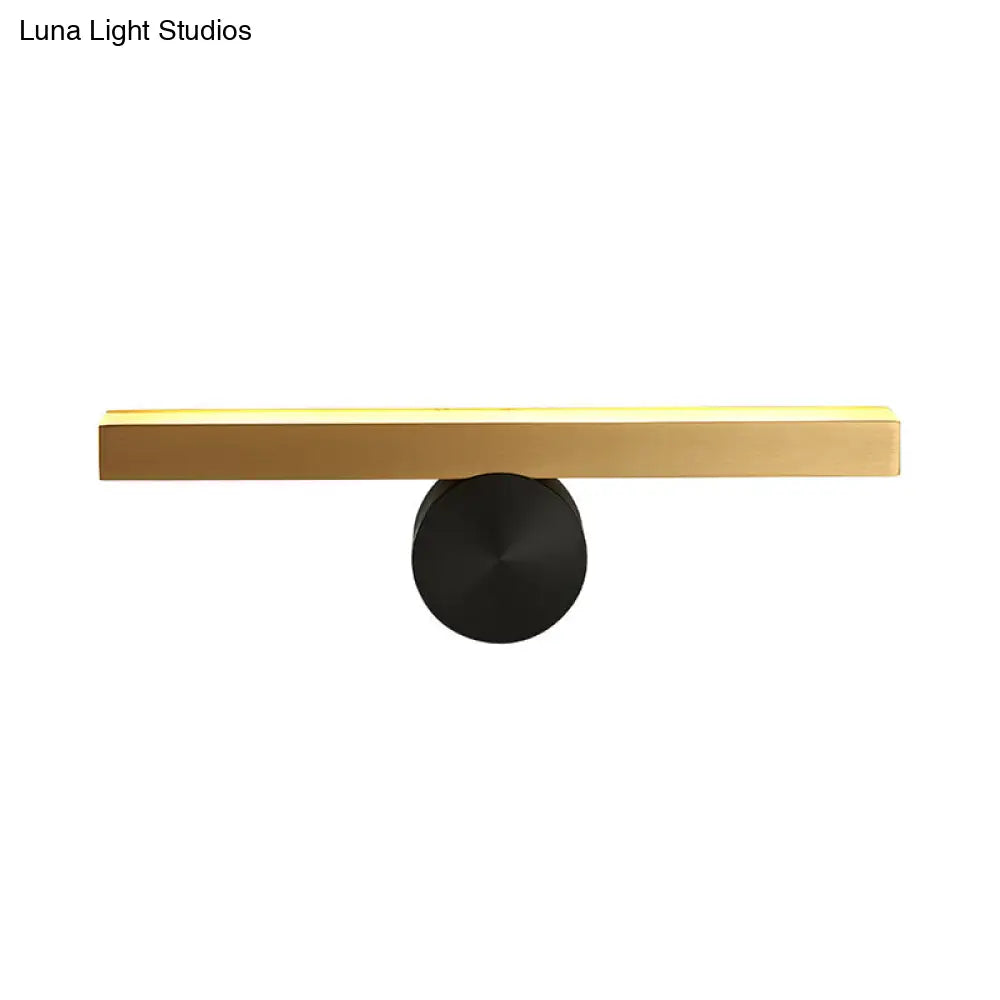 DecorBites™ Modern LED Sconce Light Fixture - Acrylic Brass Wall Lighting Solution