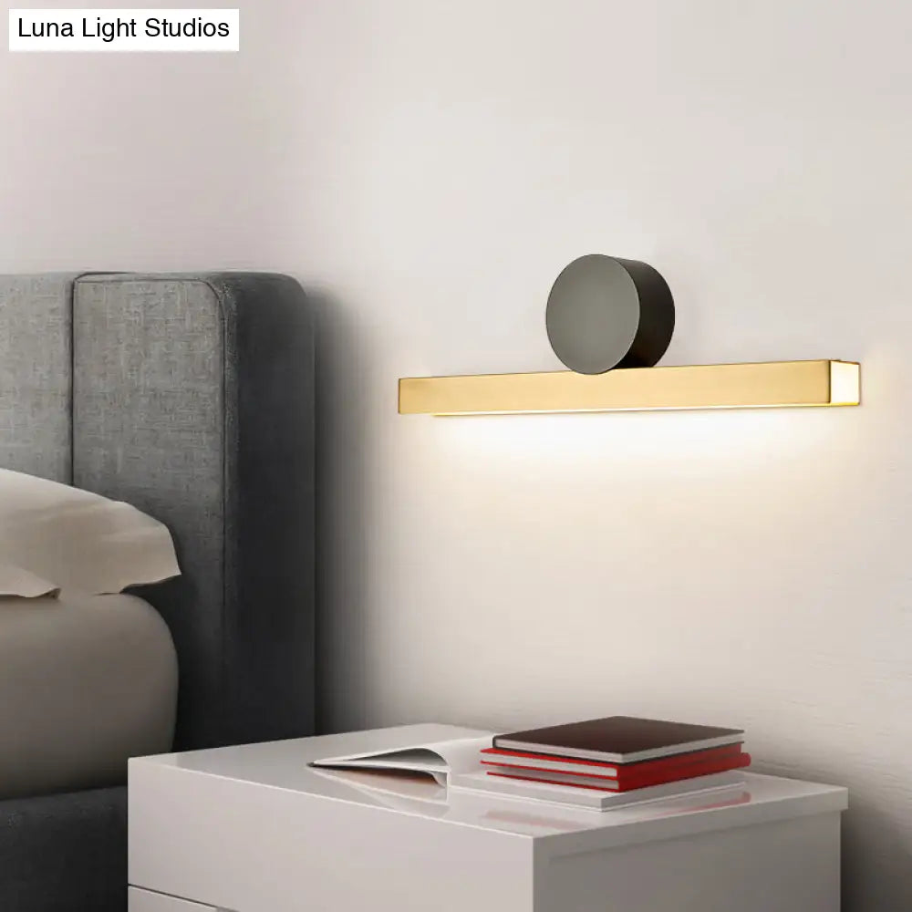 DecorBites™ Modern LED Sconce Light Fixture - Acrylic Brass Wall Lighting Solution