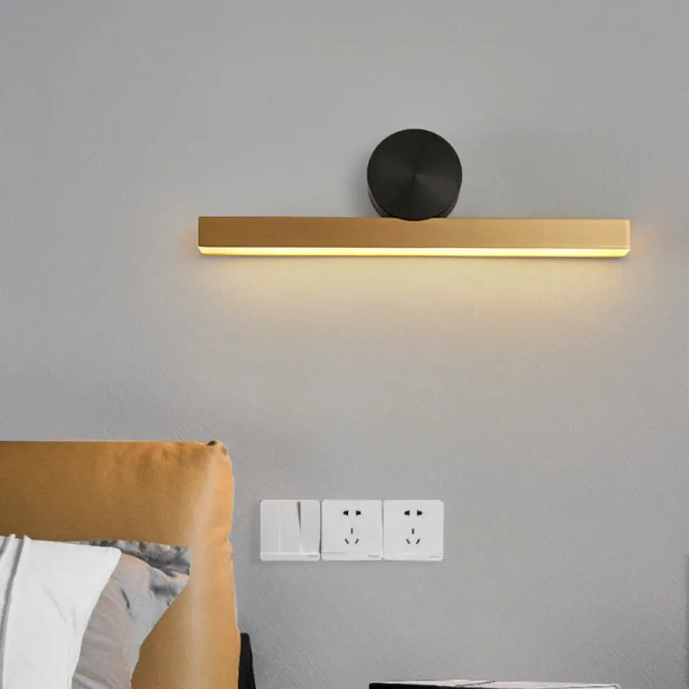 DecorBites™ Modern LED Sconce Light Fixture - Acrylic Brass Wall Lighting Solution