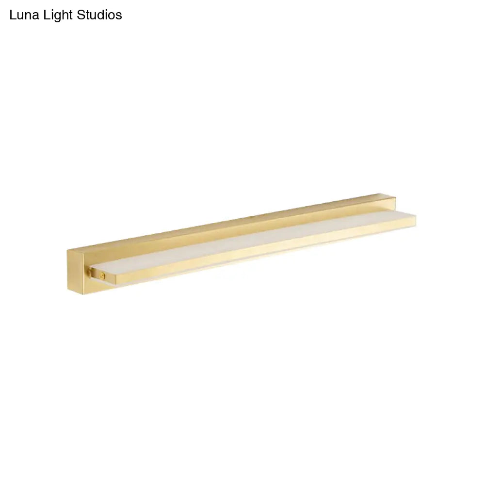 DecorBites™ Modern LED Vanity Lighting with Yellow Acrylic Shade - Rectangular Wall Mount Light for Bedroom - 10"/16" Width