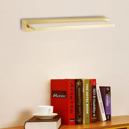 DecorBites™ Modern LED Vanity Lighting with Yellow Acrylic Shade - Rectangular Wall Mount Light for Bedroom - 10"/16" Width