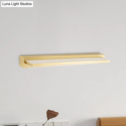 DecorBites™ Modern LED Vanity Lighting with Yellow Acrylic Shade - Rectangular Wall Mount Light for Bedroom - 10"/16" Width