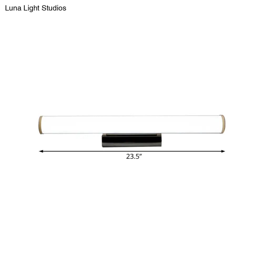 DecorBites™ Modern LED Vanity Mirror Light with Chrome Sconce - Warm/White Light, 16"/23.5" W