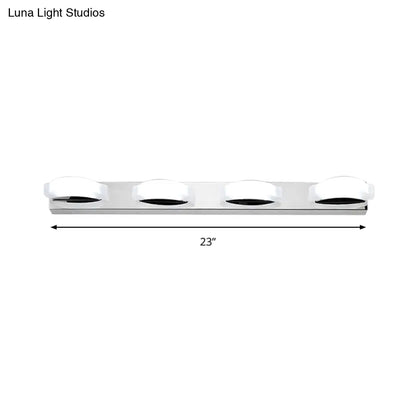 DecorBites™ Modern LED Vanity Mirror Light with Rotatable Acrylic Design and Warm/White Lighting - Perfect for Bathrooms