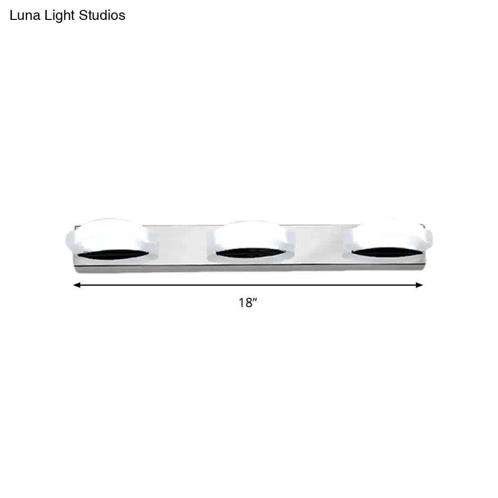 DecorBites™ Modern LED Vanity Mirror Light with Rotatable Acrylic Design and Warm/White Lighting - Perfect for Bathrooms