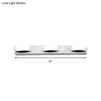 DecorBites™ Modern LED Vanity Mirror Light with Rotatable Acrylic Design and Warm/White Lighting - Perfect for Bathrooms