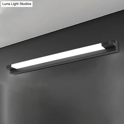 DecorBites™ Modern LED Vanity Sconce Light for Bathroom - Slim 18"/21.5" Wide, Warm/White Lighting, Metal Finish (Black/White)