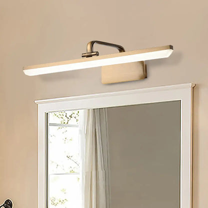 DecorBites™ Modern LED Vanity Sconce Light with Brass Accents - Streamlined Wall Lighting
