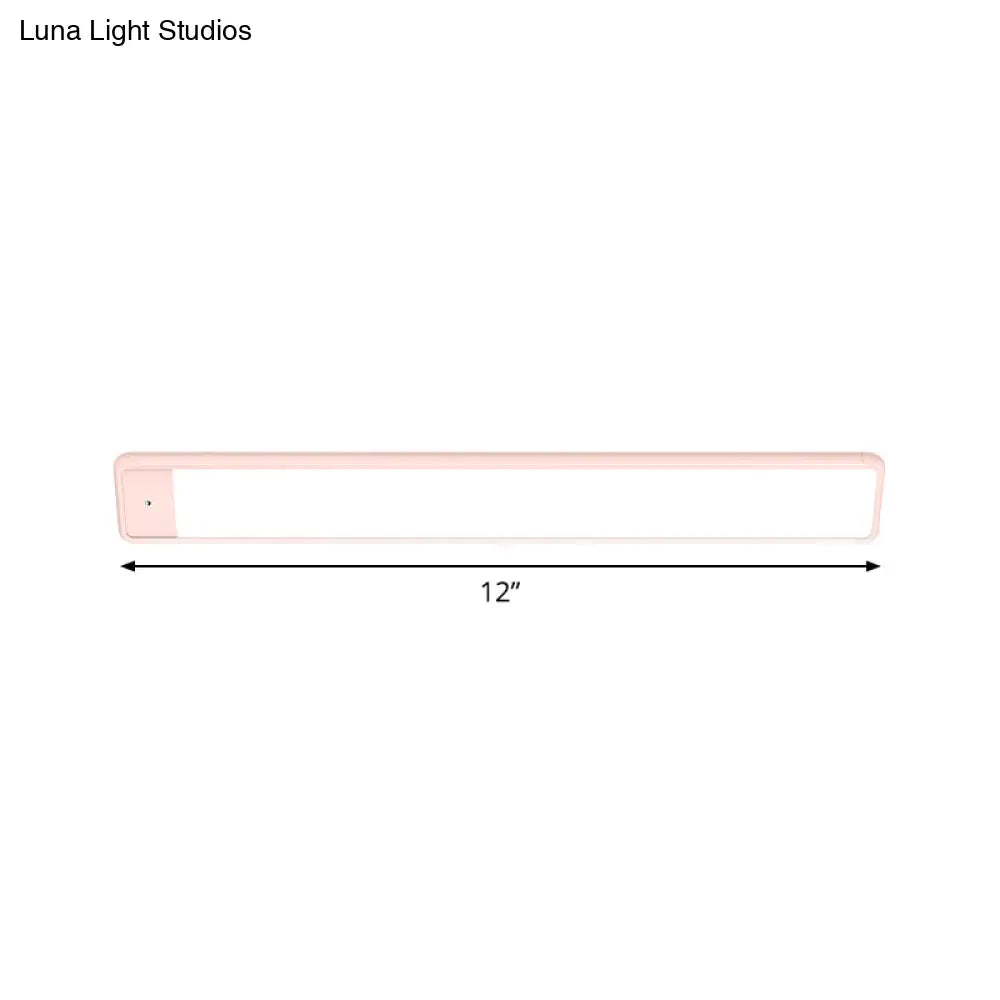 DecorBites™ Modern LED Vanity Wall Sconce in Pink for Bedroom