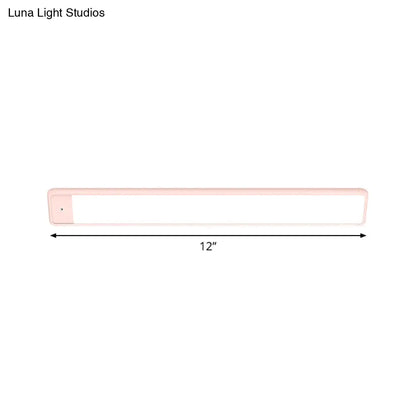 DecorBites™ Modern LED Vanity Wall Sconce in Pink for Bedroom