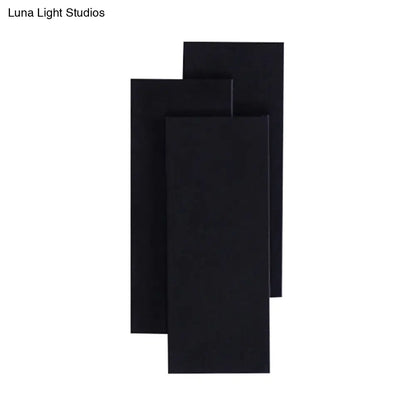 DecorBites™ Modern LED Wall Lamp - Aluminum Rectangle Wall Light with Warm/White Lighting - Black/White