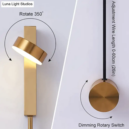 DecorBites™ Modern LED Wall Lamps with Rotation Sconce Light for Bedside Living Room Bedroom Study Room Light