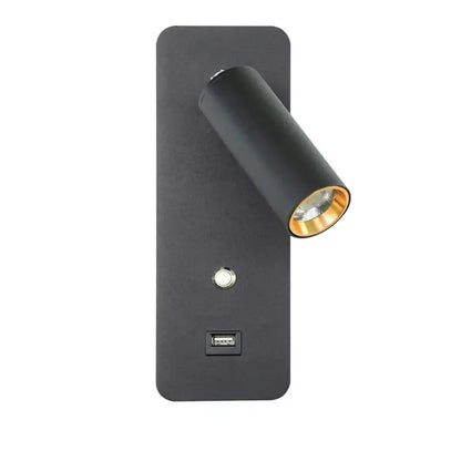 Modern led wall lights with usb charging port bedroom sconce