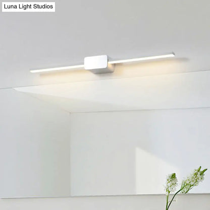 DecorBites™ Modern LED Wall-Mounted Vanity Lamp for Bathroom – Minimalistic Acrylic Pole Design