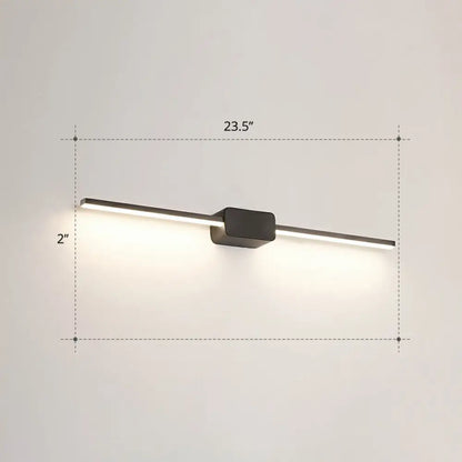 DecorBites™ Modern LED Wall-Mounted Vanity Lamp for Bathroom – Minimalistic Acrylic Pole Design