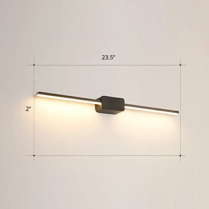 DecorBites™ Modern LED Wall-Mounted Vanity Lamp for Bathroom – Minimalistic Acrylic Pole Design