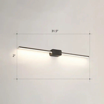 DecorBites™ Modern LED Wall-Mounted Vanity Lamp for Bathroom – Minimalistic Acrylic Pole Design