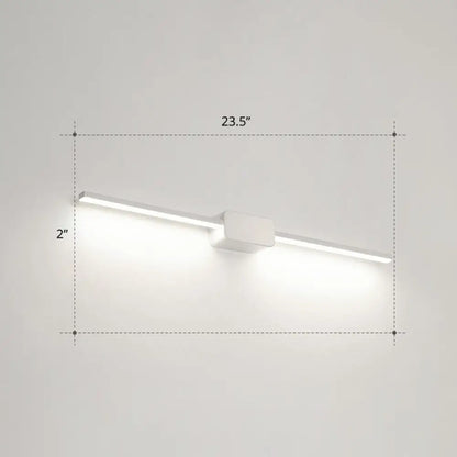 DecorBites™ Modern LED Wall-Mounted Vanity Lamp for Bathroom – Minimalistic Acrylic Pole Design