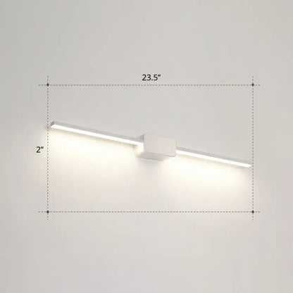 DecorBites™ Modern LED Wall-Mounted Vanity Lamp for Bathroom – Minimalistic Acrylic Pole Design