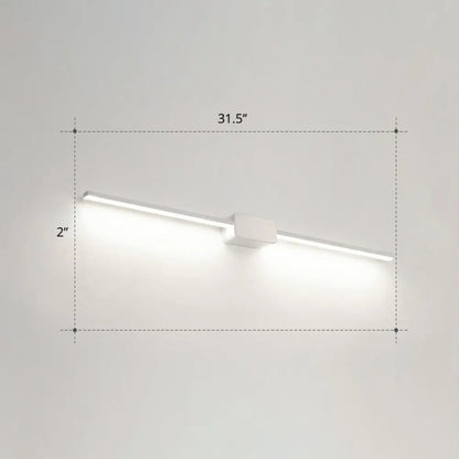DecorBites™ Modern LED Wall-Mounted Vanity Lamp for Bathroom – Minimalistic Acrylic Pole Design