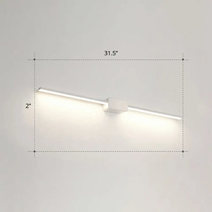 DecorBites™ Modern LED Wall-Mounted Vanity Lamp for Bathroom – Minimalistic Acrylic Pole Design