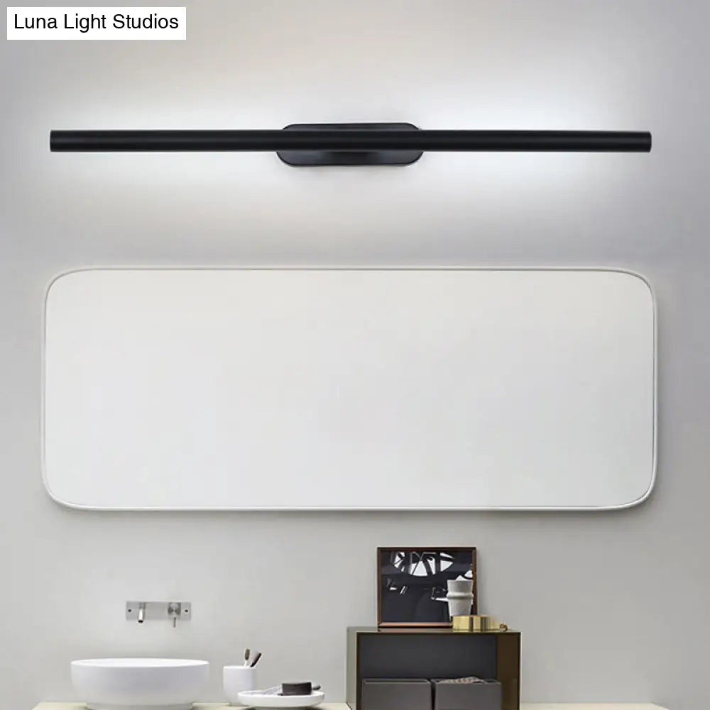 DecorBites™ Modern LED Wall-Mounted Vanity Light in White/Black with Adjustable Width and Multiple Light Options