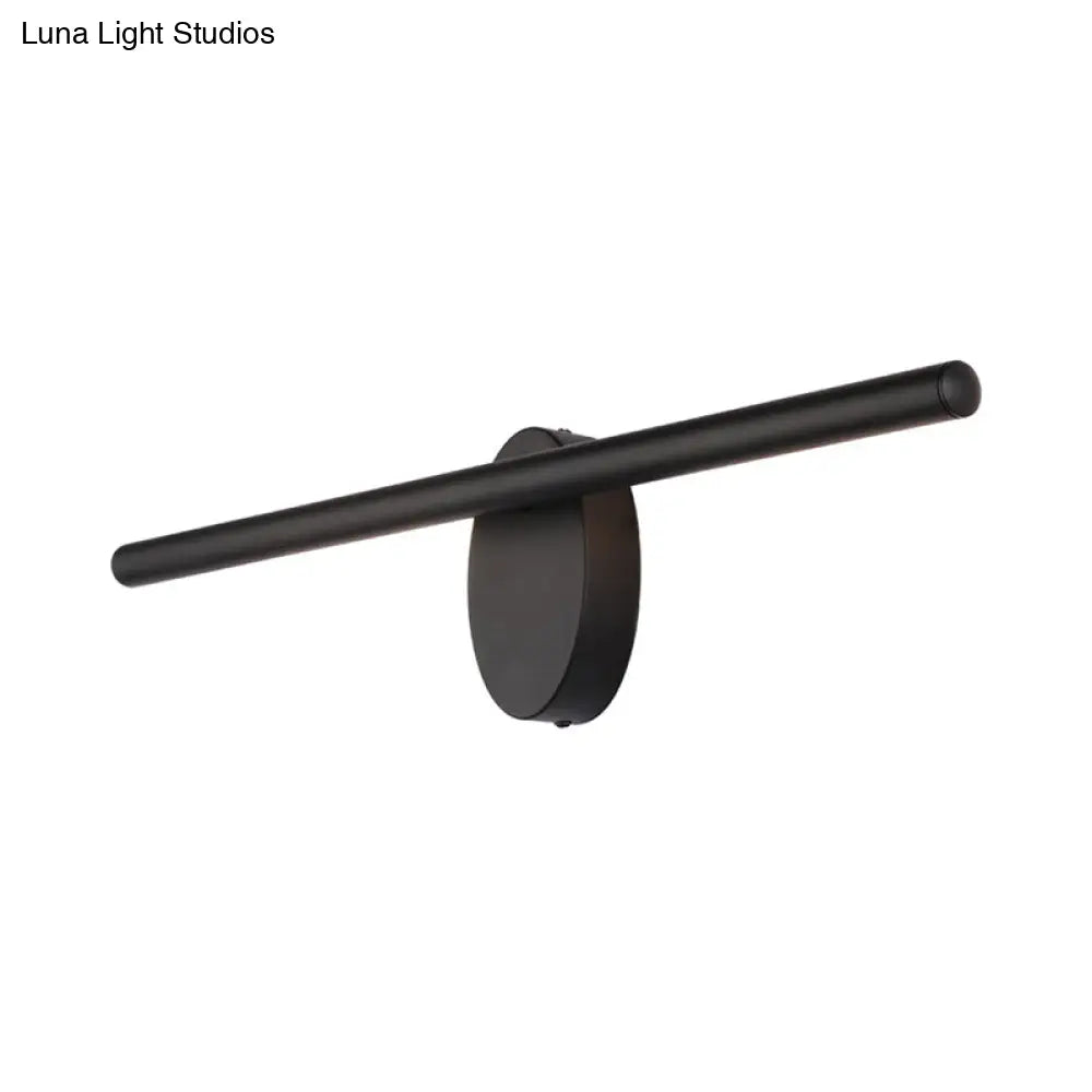 DecorBites™ Modern LED Wall Sconce in Black with Acrylic Shade for Bathroom Lighting - 21.5"/28"/36" Wide