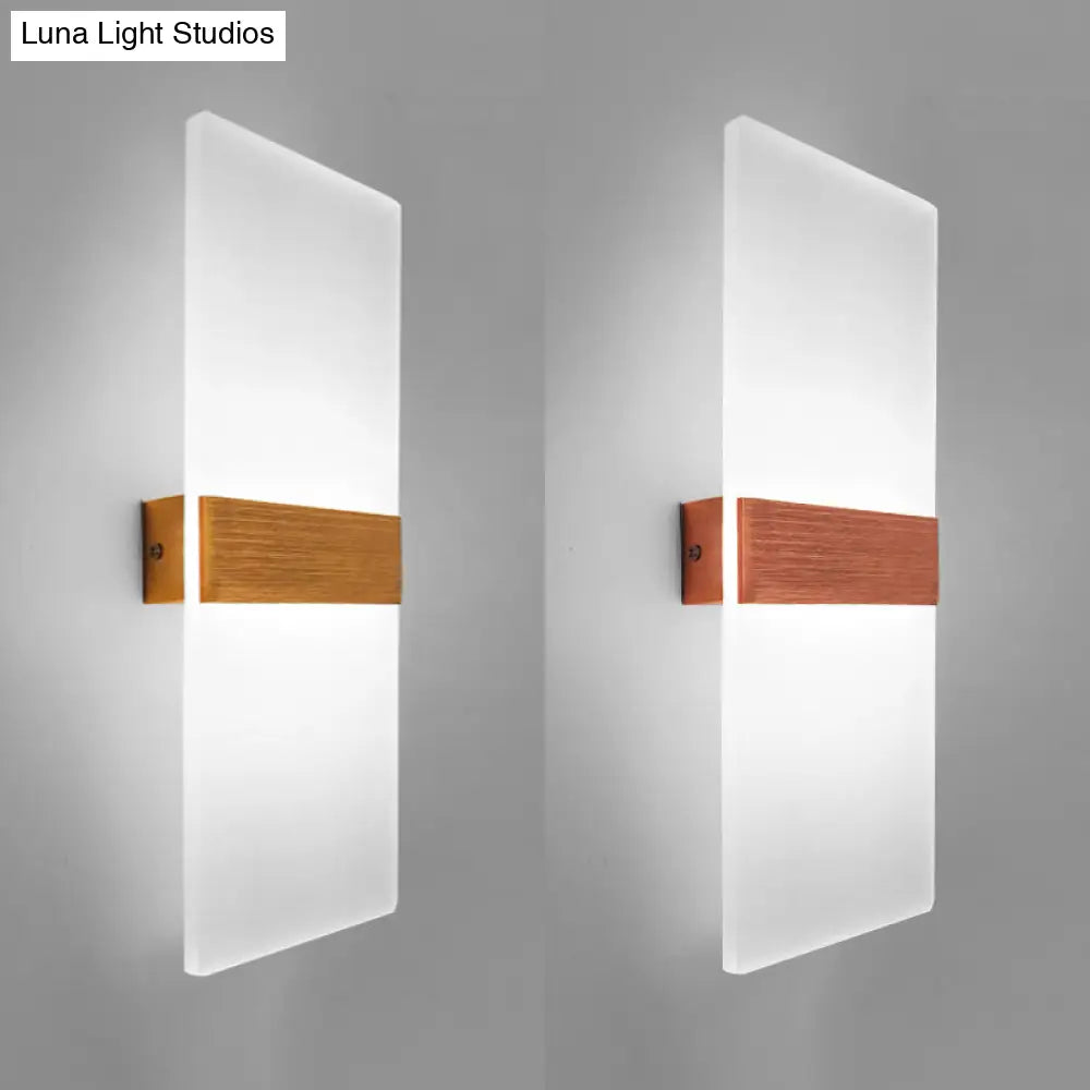 DecorBites™ Modern LED Wall Sconce in Oval/Rectangular/Convex Shape - 8"/10.5" Wide - Warm/White/Natural Light