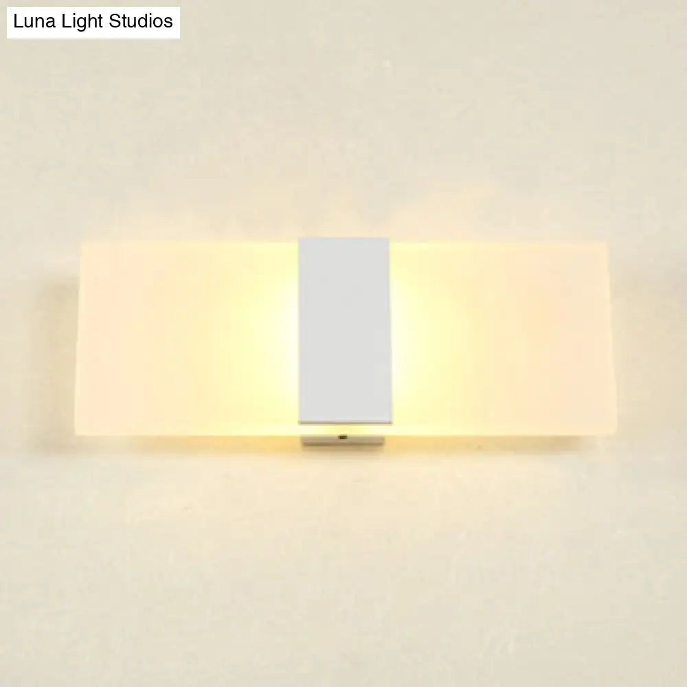 DecorBites™ Modern LED Wall Sconce in Oval/Rectangular/Convex Shape - 8"/10.5" Wide - Warm/White/Natural Light