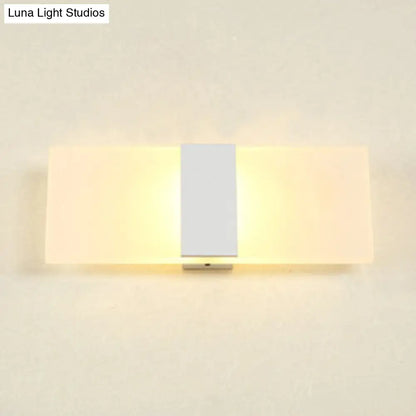 DecorBites™ Modern LED Wall Sconce in Oval/Rectangular/Convex Shape - 8"/10.5" Wide - Warm/White/Natural Light