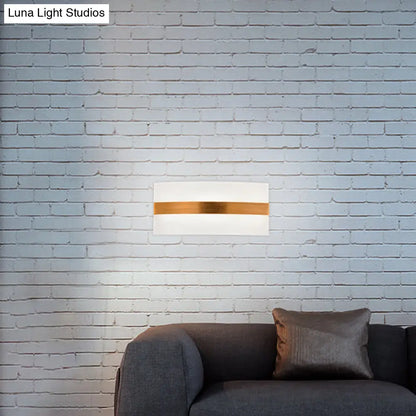 DecorBites™ Modern LED Wall Sconce in Oval/Rectangular/Convex Shape - 8"/10.5" Wide - Warm/White/Natural Light