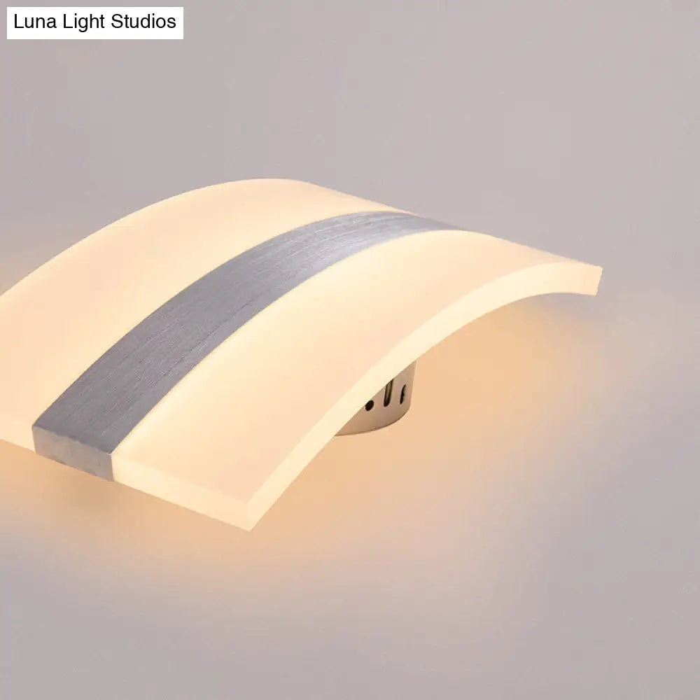 DecorBites™ Modern LED Wall Sconce in Oval/Rectangular/Convex Shape - 8"/10.5" Wide - Warm/White/Natural Light