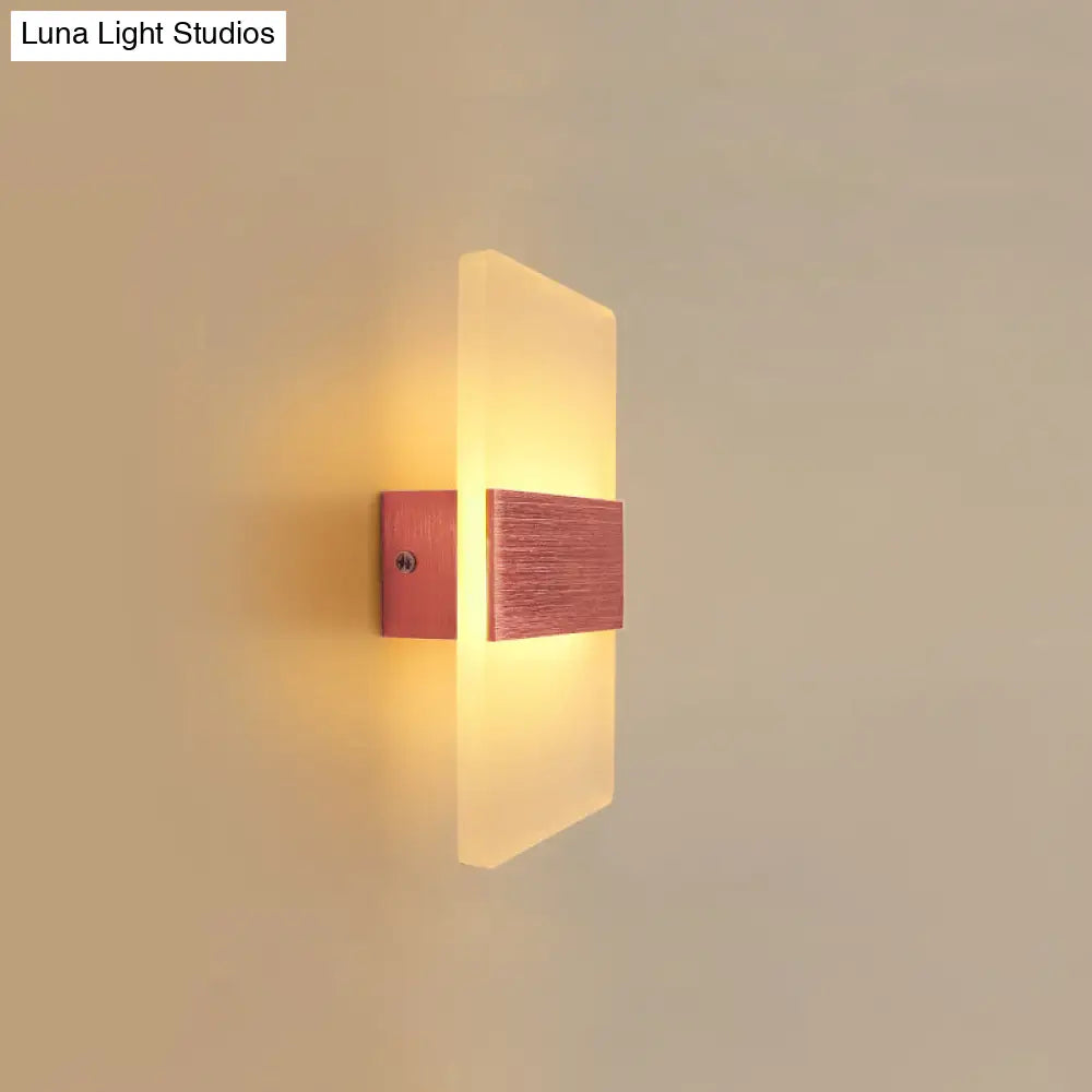 DecorBites™ Modern LED Wall Sconce in Oval/Rectangular/Convex Shape - 8"/10.5" Wide - Warm/White/Natural Light