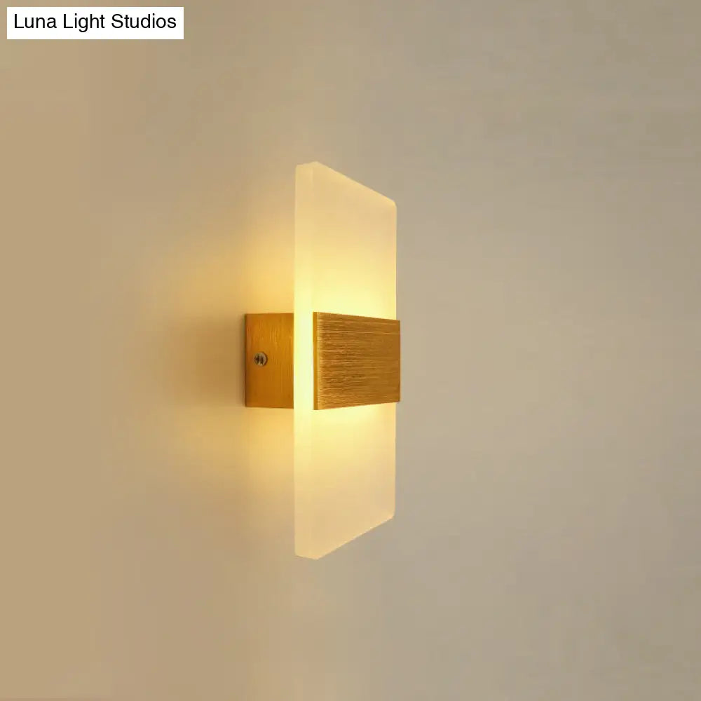 DecorBites™ Modern LED Wall Sconce in Oval/Rectangular/Convex Shape - 8"/10.5" Wide - Warm/White/Natural Light