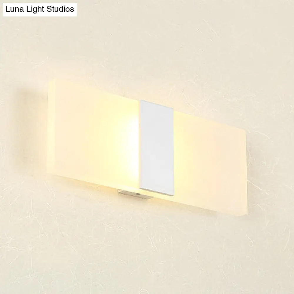 DecorBites™ Modern LED Wall Sconce in Oval/Rectangular/Convex Shape - 8"/10.5" Wide - Warm/White/Natural Light
