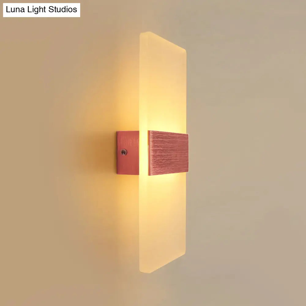 DecorBites™ Modern LED Wall Sconce in Oval/Rectangular/Convex Shape - 8"/10.5" Wide - Warm/White/Natural Light