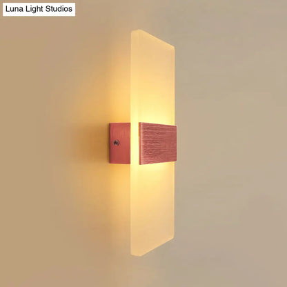 DecorBites™ Modern LED Wall Sconce in Oval/Rectangular/Convex Shape - 8"/10.5" Wide - Warm/White/Natural Light