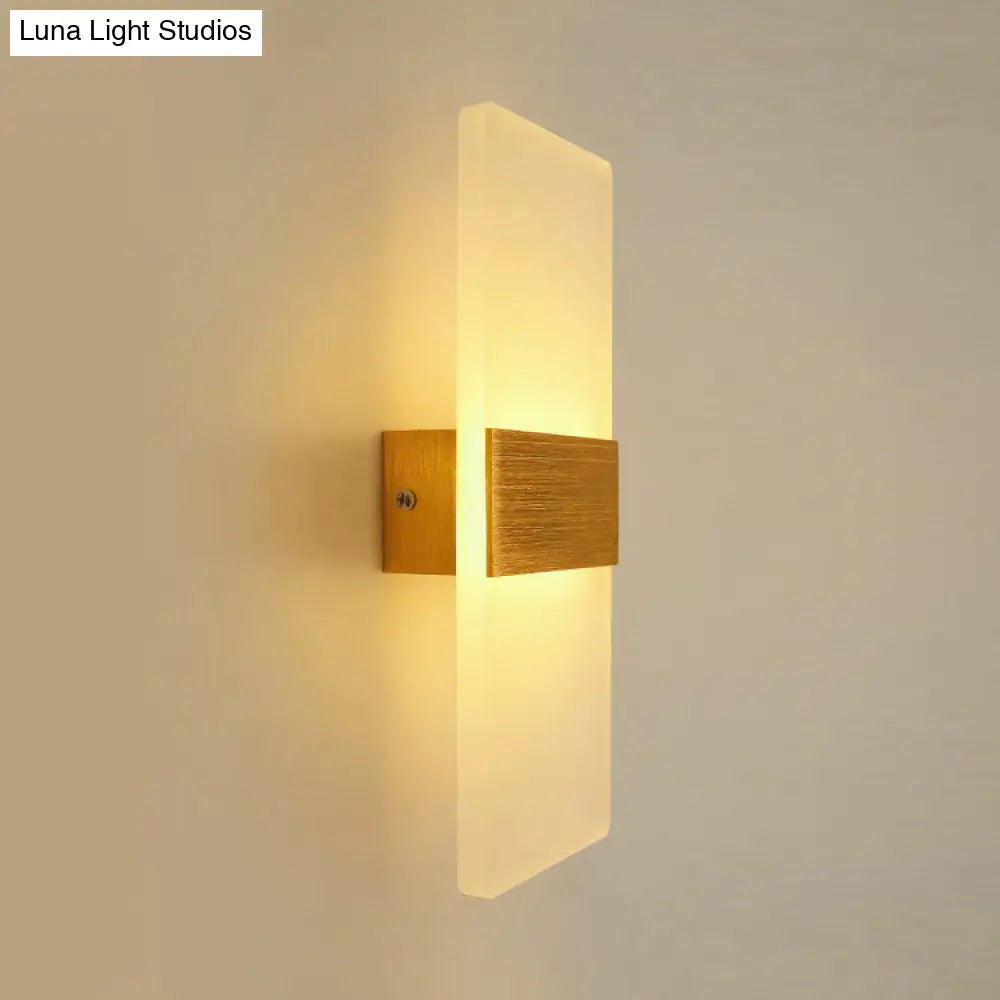 DecorBites™ Modern LED Wall Sconce in Oval/Rectangular/Convex Shape - 8"/10.5" Wide - Warm/White/Natural Light