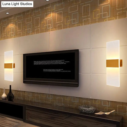 DecorBites™ Modern LED Wall Sconce in Oval/Rectangular/Convex Shape - 8"/10.5" Wide - Warm/White/Natural Light